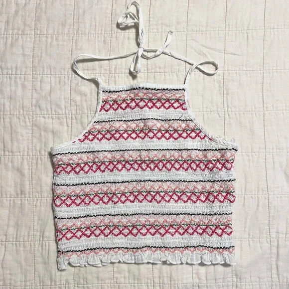 American Eagle smocked crop halter top - Picture 1 of 4